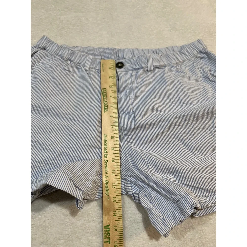 Chubbies Mens XXL Seersucker Shorts Blue White Striped 5.5 Inseam Regular Fit